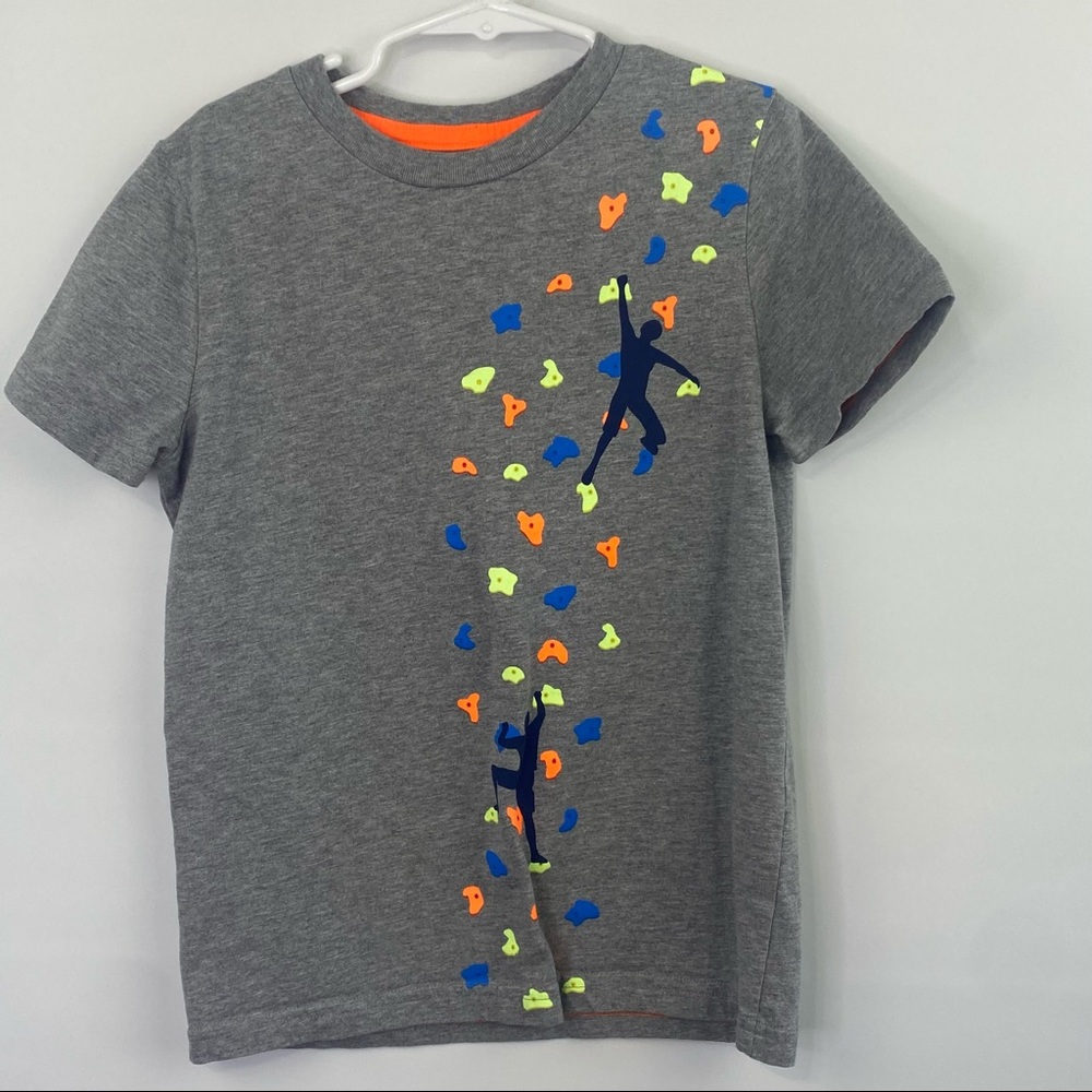 Mini Boden Boys T-shirt Wall Climber Size 7Y-8Y